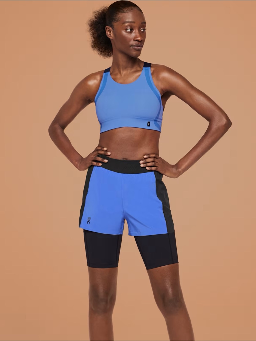On Running Women’s Running Shorts Cobalt/Black Size Small